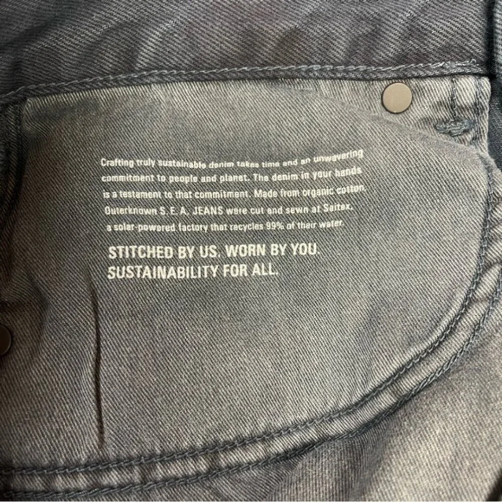 Outerknown Jeans Women's Size 28 Dark Navy Blue Hue Dune High‎ Rise Slim Fit NWT